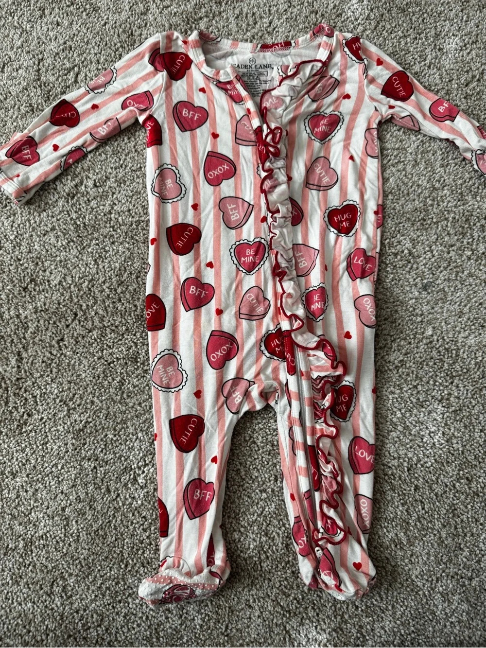 Caden Lane Sweet Like Candy Ruffle Zipper